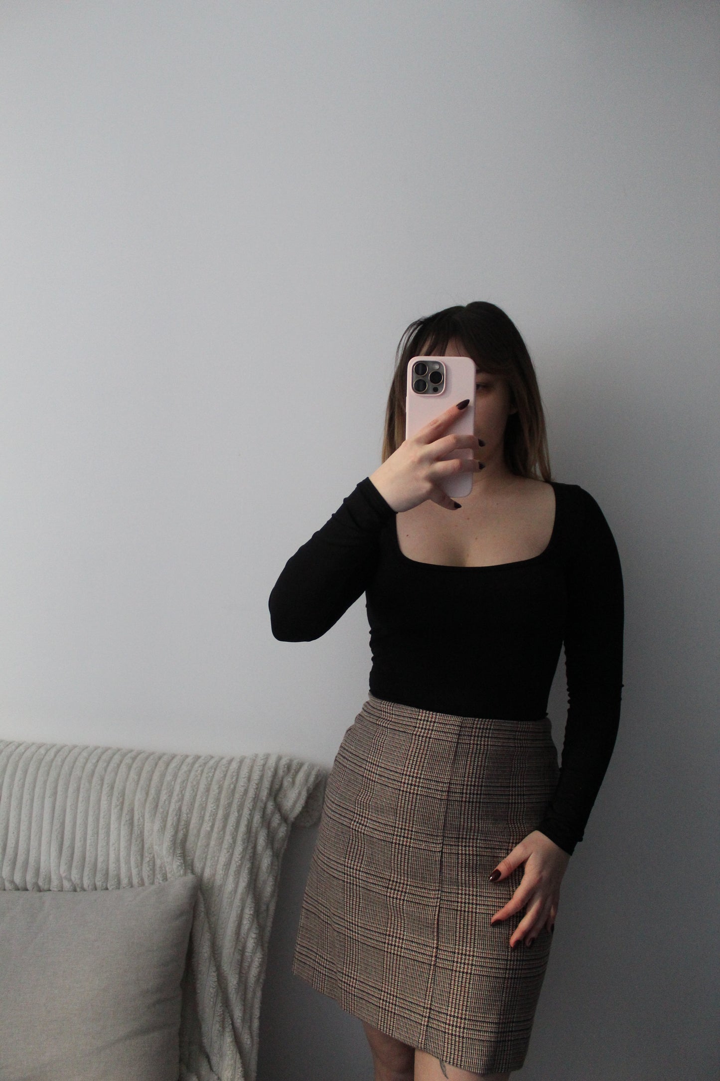 Jupe mi courte tailleur