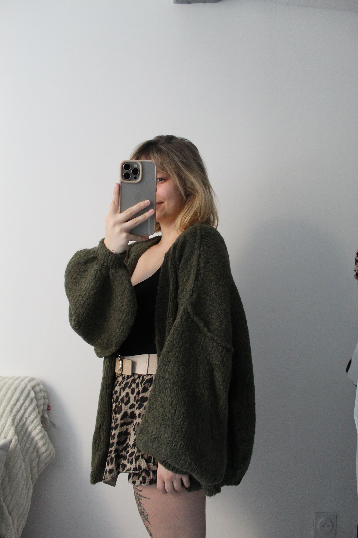 Gilet Oversize Kaki