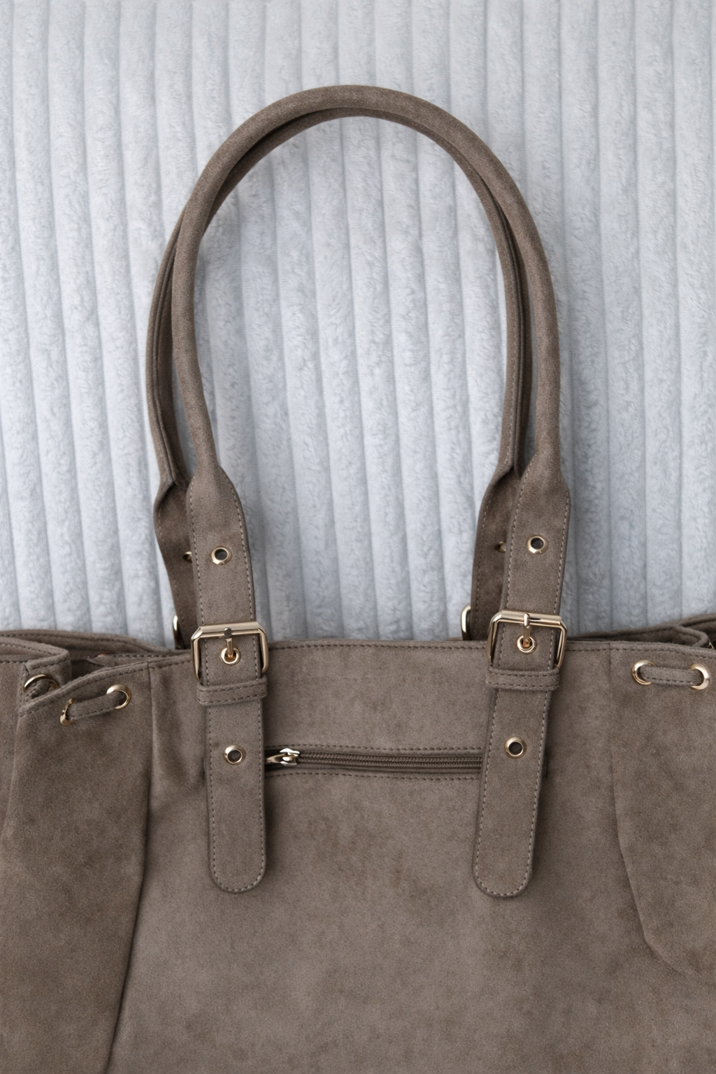 Sac à main Suède ceinture Taupe
