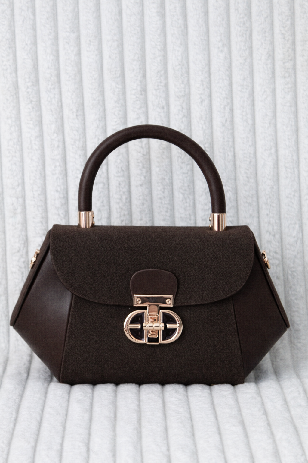 Sac à main bi-matière