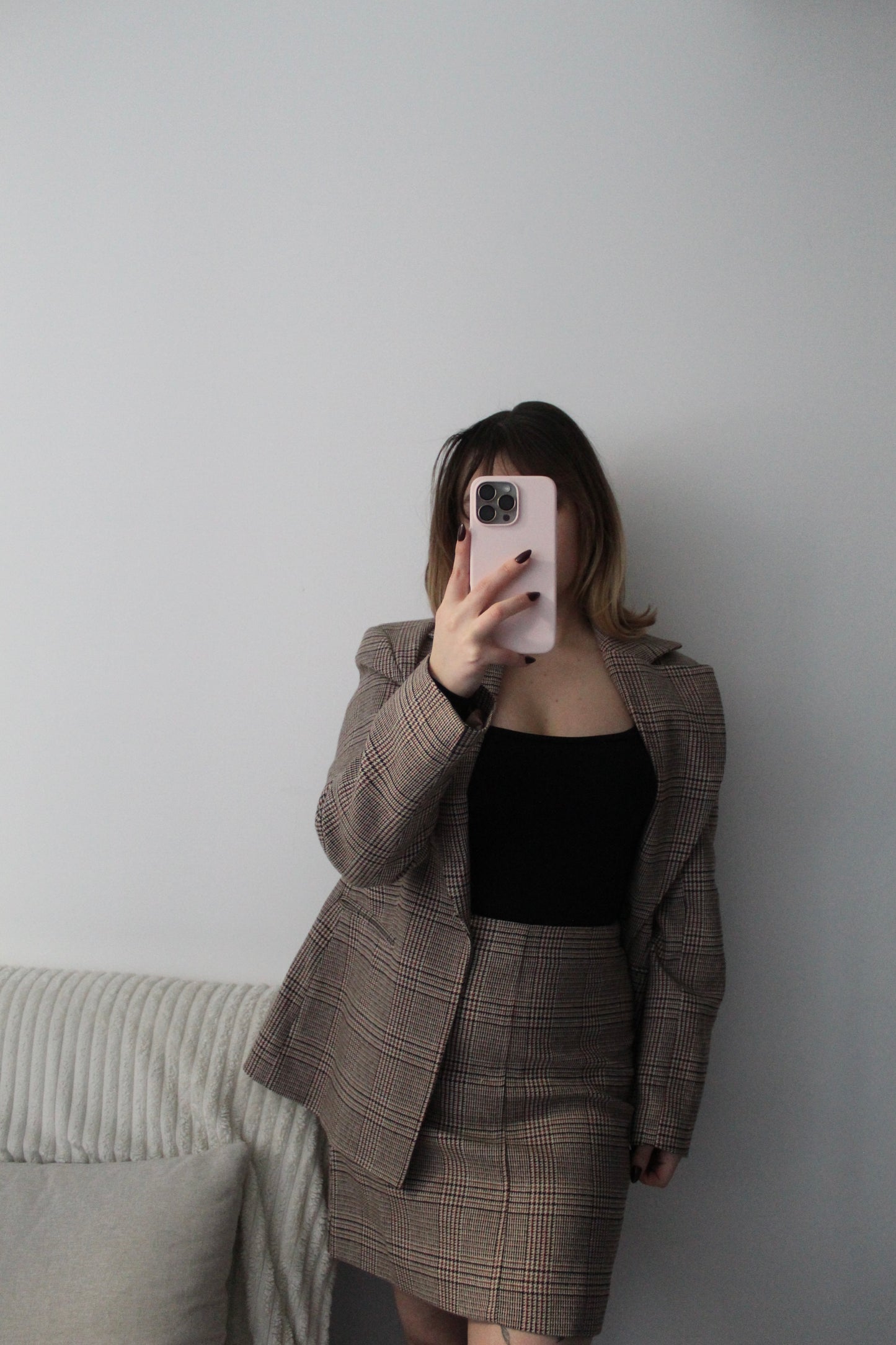 Jupe mi courte tailleur