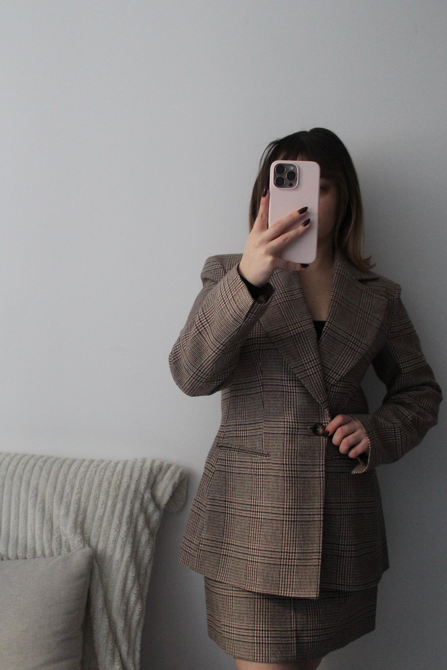 Veste cintrée avec écharpe