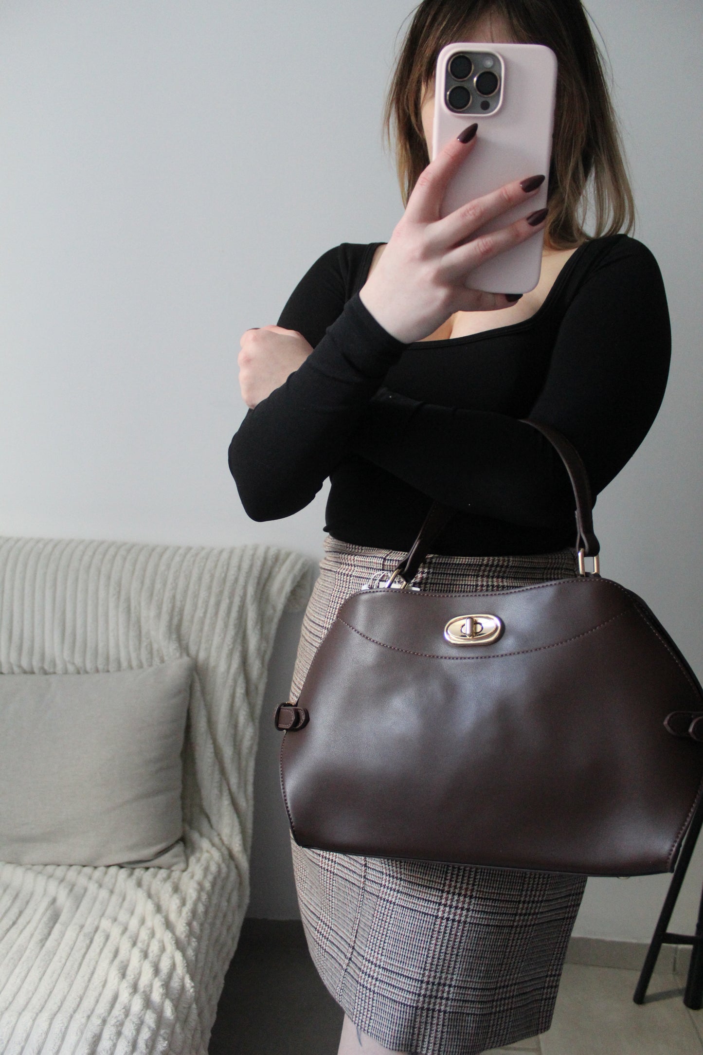 Sac à main avec boucles