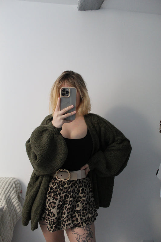Gilet Oversize Kaki