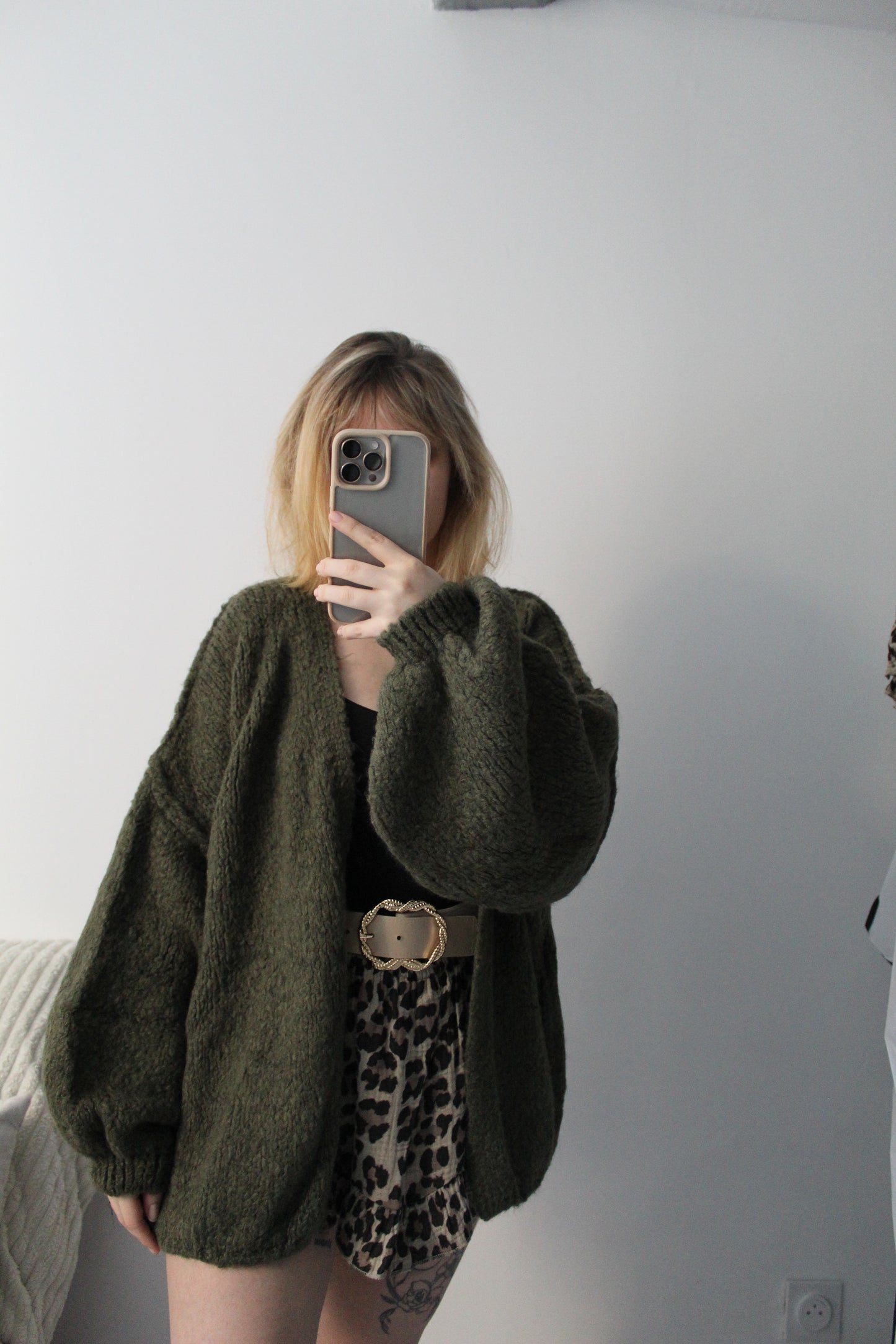 Gilet Oversize Kaki
